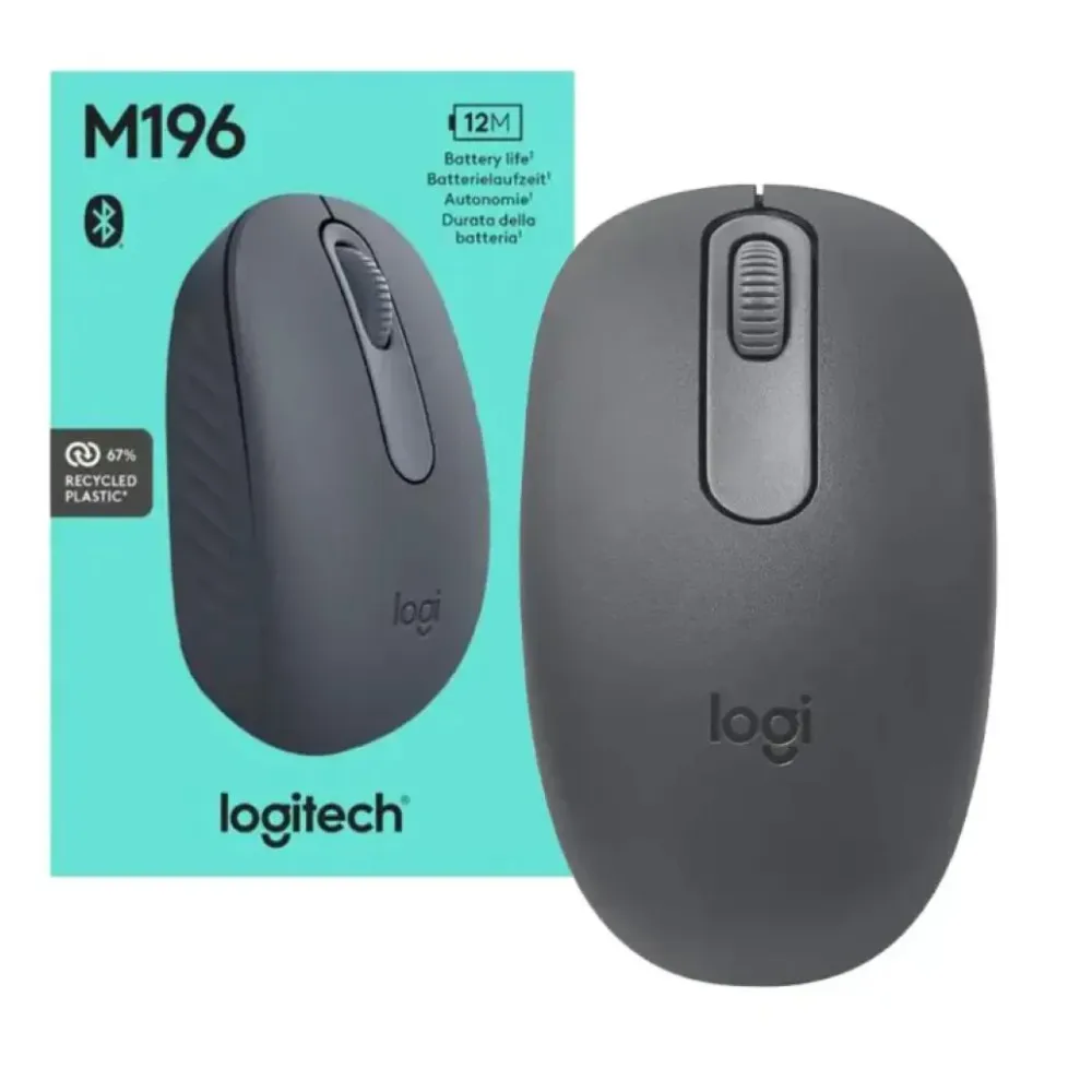 Mouse Inalámbrico Bluetooth Logitech M196 Grafito
